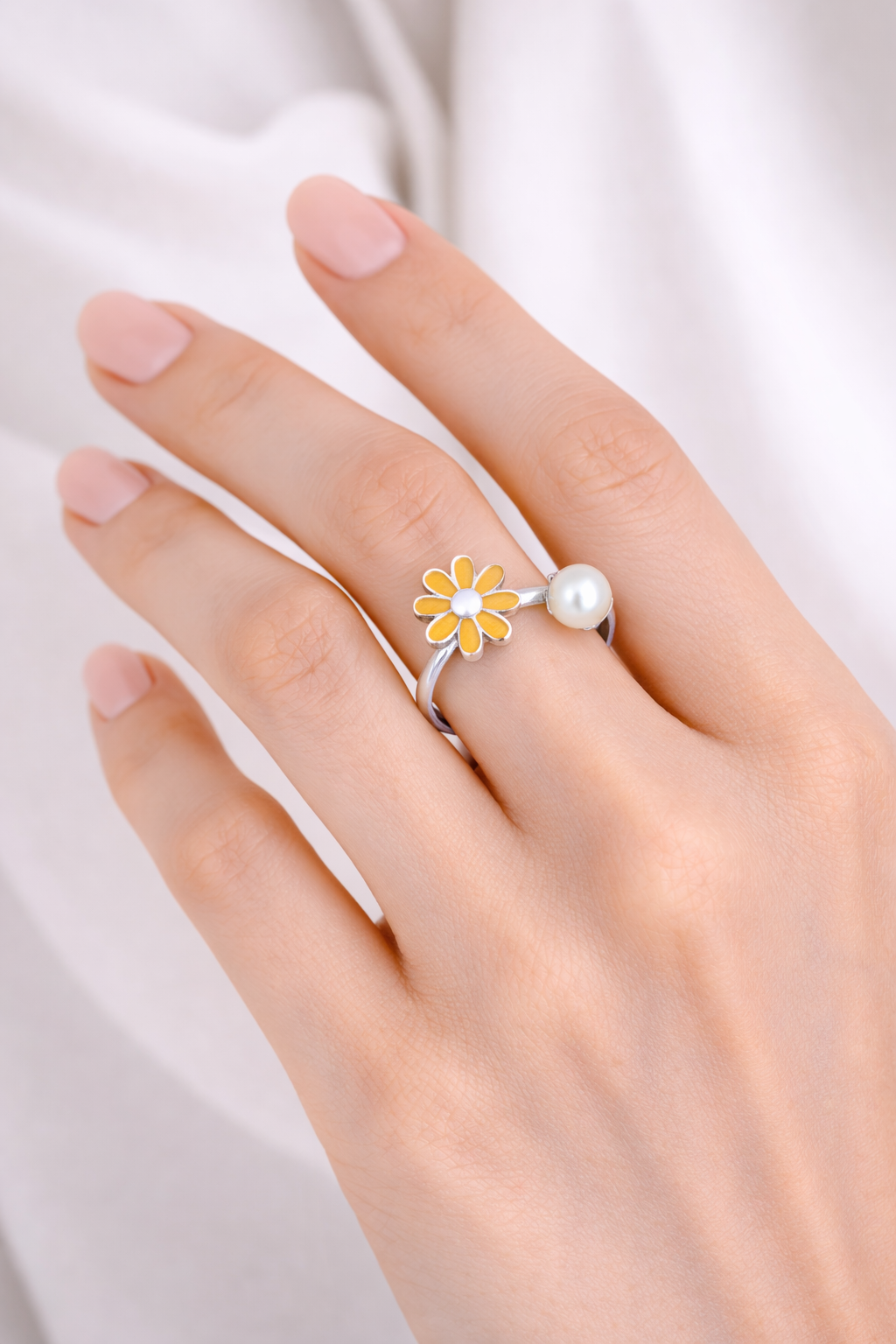 Anello Petalo Giallo